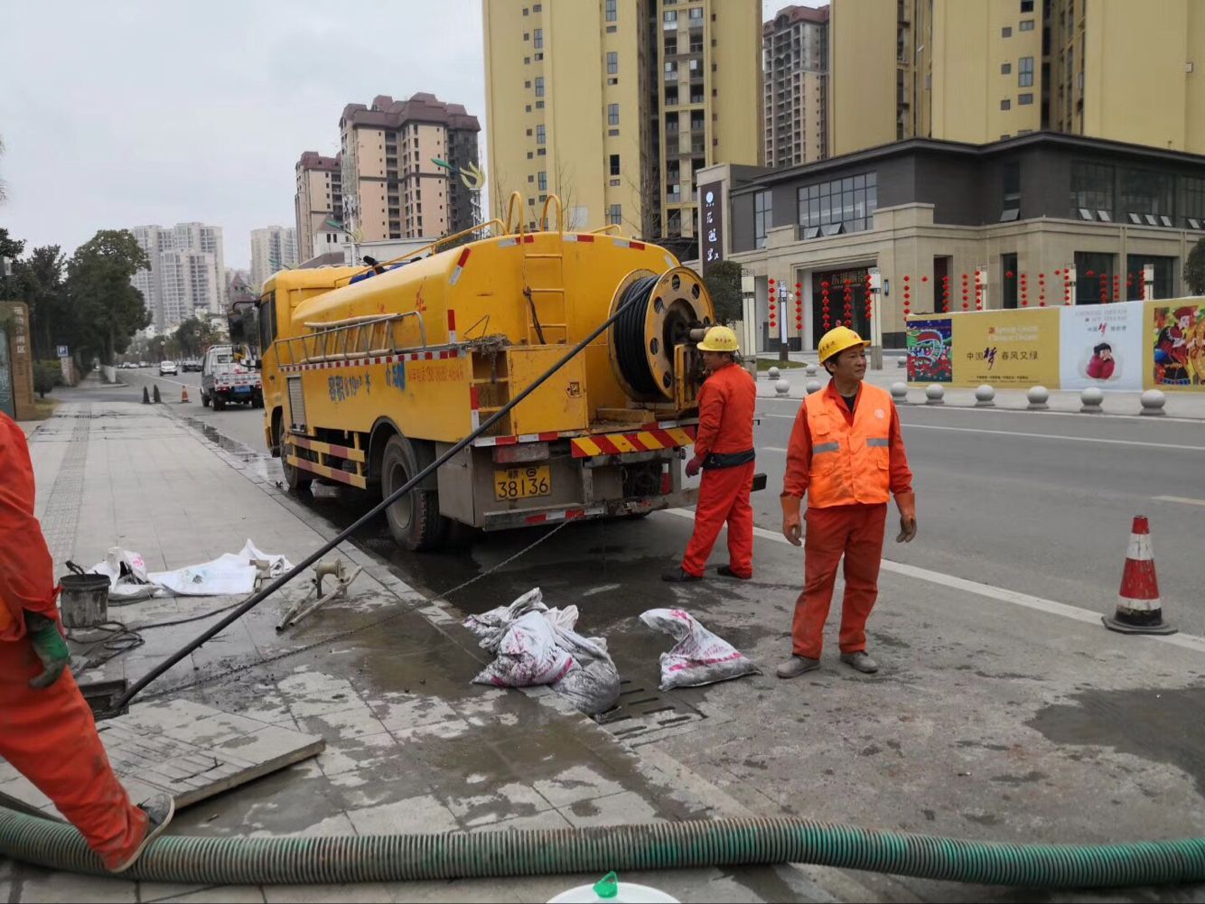 洛南排污管道清淤-管道清洗